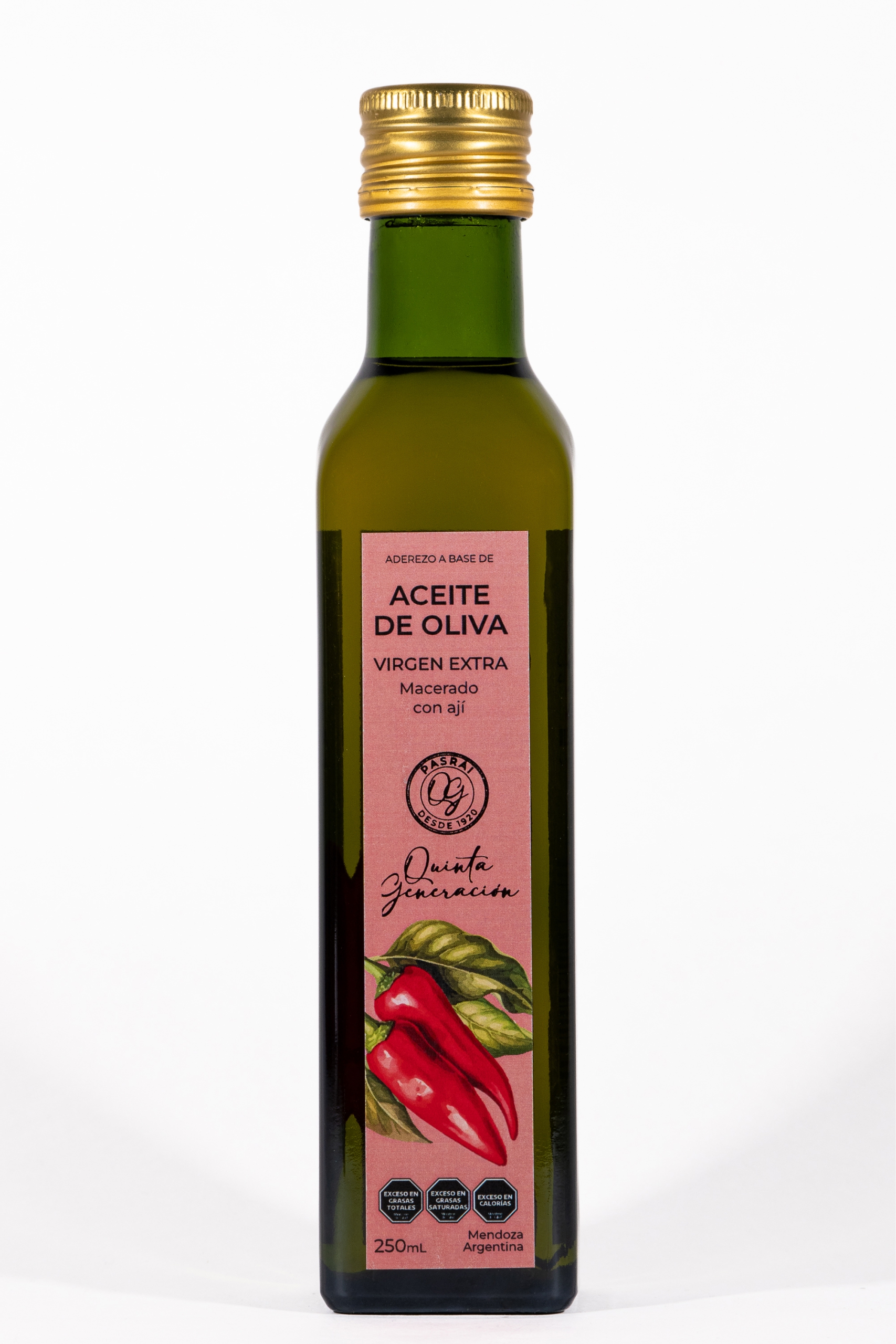 Aceite de Oliva Extra Virgen Saborizado Picante x 250 ml