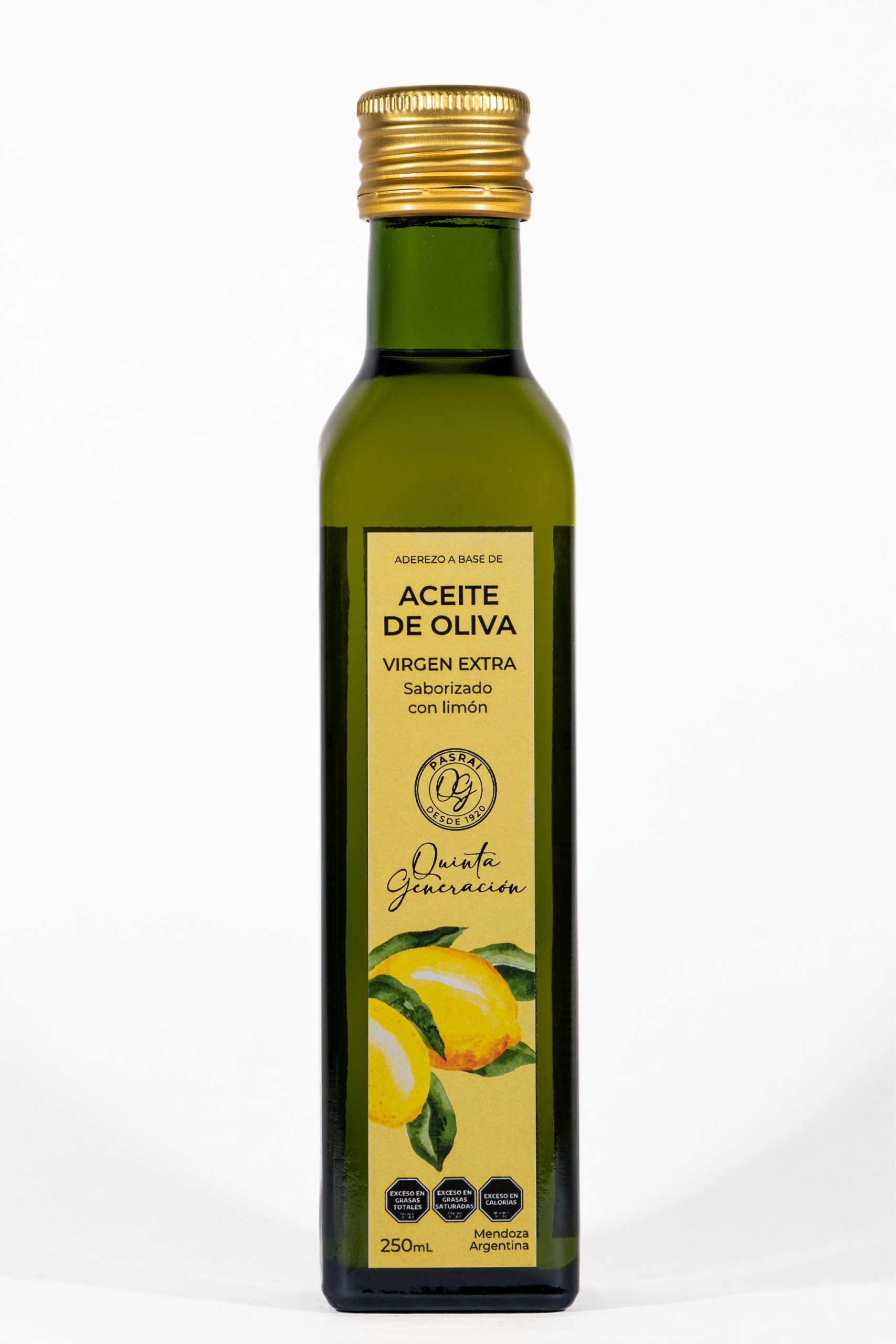 Aceite de Oliva Extra Virgen Saborizado Limón x 250 ml
