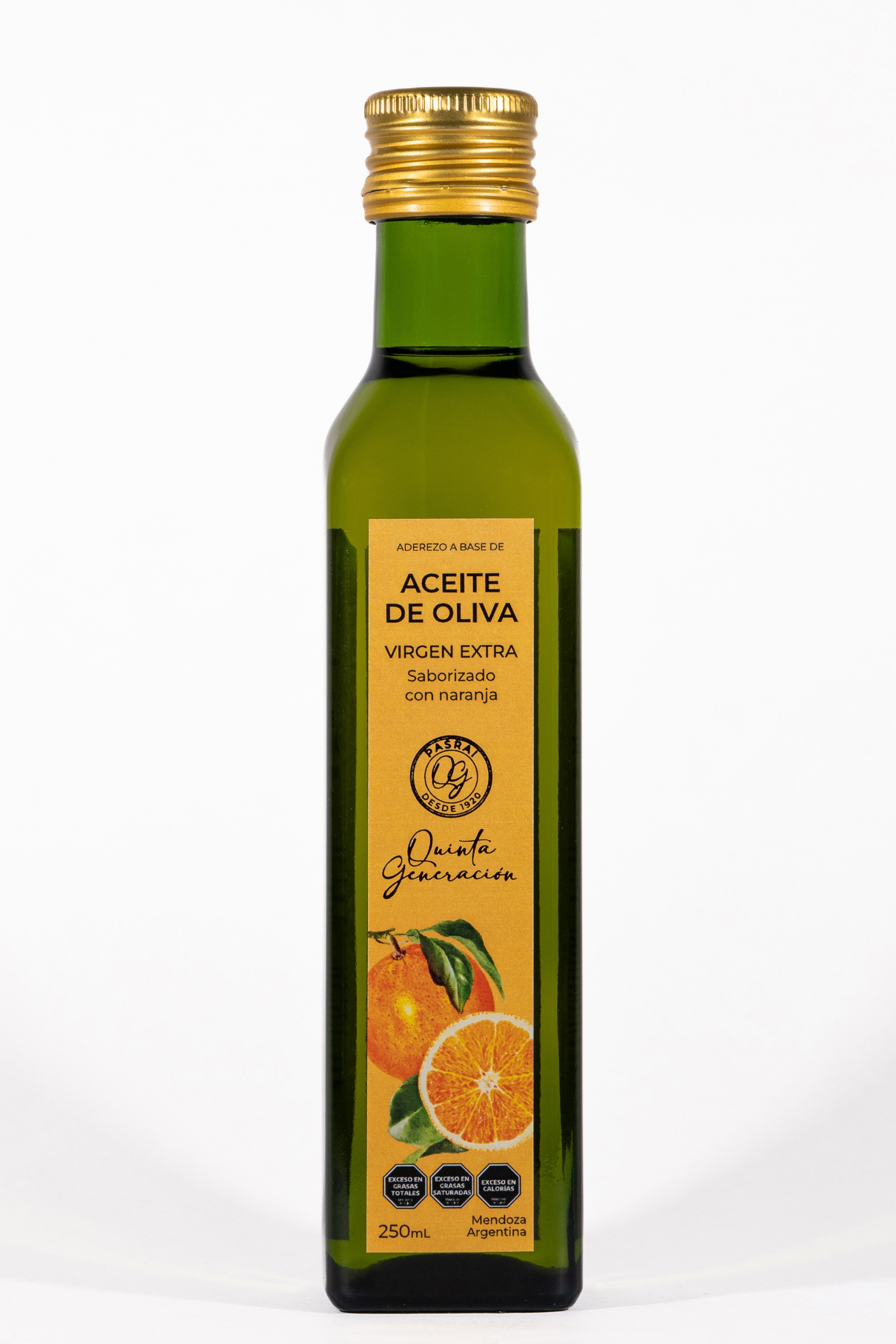 Aceite de Oliva Extra Virgen Saborizado Naranja x 250 ml