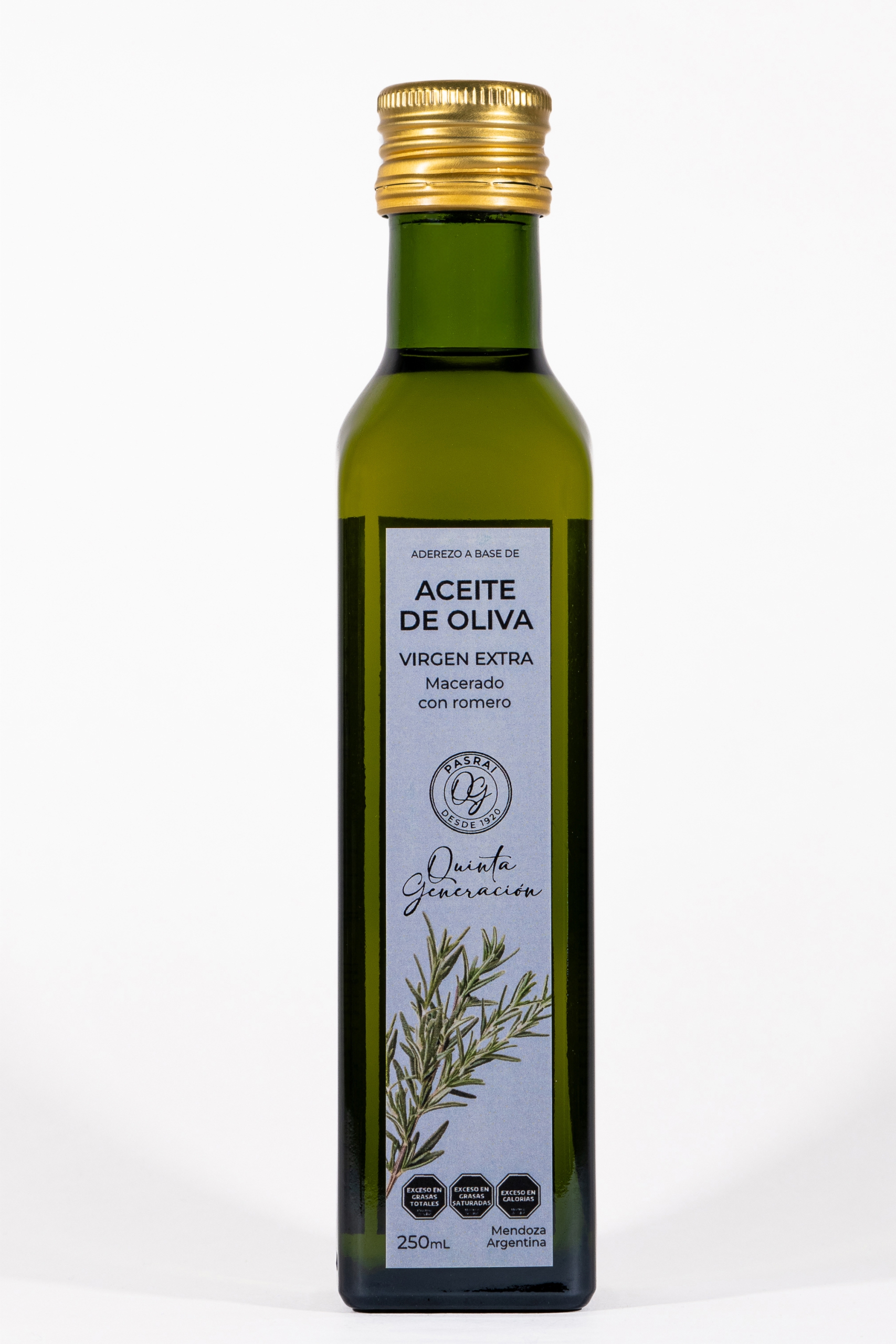 Aceite de Oliva Extra Virgen Saborizado Romero  x 250 ml